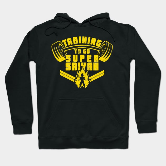 Training To Go Super Saiyan Hoodie by wookiemike